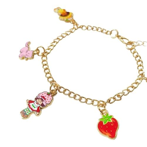LUV HER Strawberry Shortcake 7" Bracelet with Metal Charms Strawberry Shortcake - Ages 3+ thumbnail 5