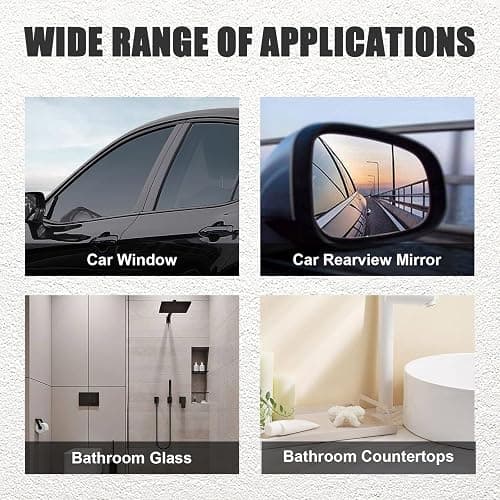 Ziciner Small Silicone Window Squeegee, Car Windshield Water Blade Squeegee, Multifunctional Auto Squeegee with 5.9 Inch Blade and Non-Slip Handle for Car Window, Mirror, Home Cleaning (Black) thumbnail 5