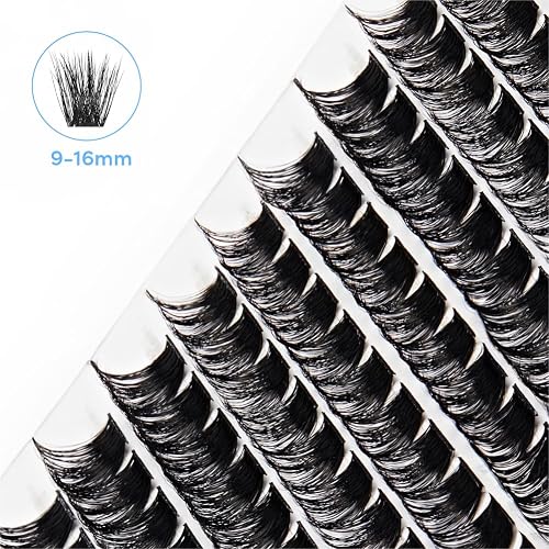 Broadway Lash Clusters, 9-16mm 120pcs Assorted False Eyelashes, Customizable DIY Individual Lash Extensions for Beginners, Lightweight & Comfortable Wide Band, Great for Everyday Glam & Volume thumbnail 5