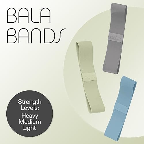 Bala Booty Bands Resistance Bands for Women & Men - Elastic Exercise Bands for Working Out - Wrist, Ankle, Legs & Booty Bands - Workout Resistance Bands for Yoga, Pilates, Strength Training thumbnail 2