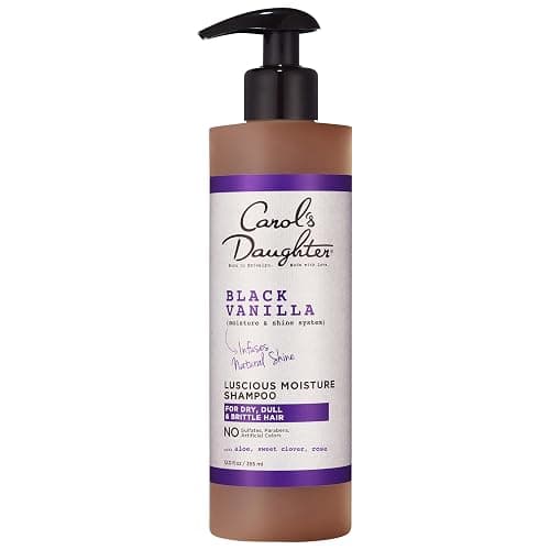 Carol's Daughter Black Vanilla Moisture Sulfate Free Shampoo for Curly, Wavy or Natural Hair, Moisturizing Hair Care for Dry, Damaged Hair, 12 Fl Oz - Image 1