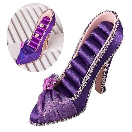 PACKOVE High Heel Jewelry Holder Shoe Ring Holders High-Heeled Earring Organizer Shoe Ring Rack Display Stand thumbnail 4