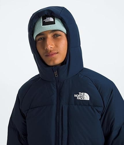 THE NORTH FACE Boys' North Down Hooded Jacket | 600 Fill Recycled Waterfowl Down Insulated, Water Repellent, Zip Pockets thumbnail 6