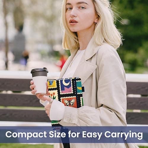 Taja Pretty Lined Journal for Women, Aesthetic Cute Hardcover Leather Journal for Writing, A5 College Ruled Notebook for Work & Note Taking, Perfect for Office School Home, 160 Pages, Stamp thumbnail 7