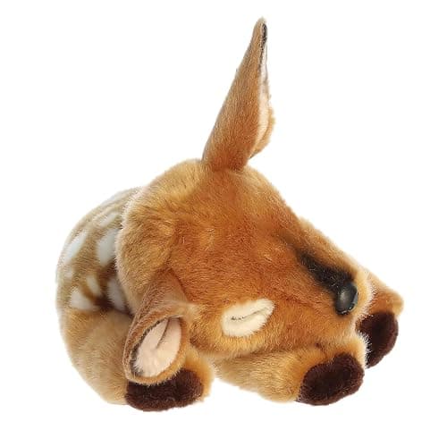 Aurora® Adorable Miyoni® Tots Sleepy Fawn Stuffed Animal - Lifelike Details Make a Cherished Companion - Perfect for Decorating Bedrooms or Classrooms - Brown 10.5 Inches thumbnail 3
