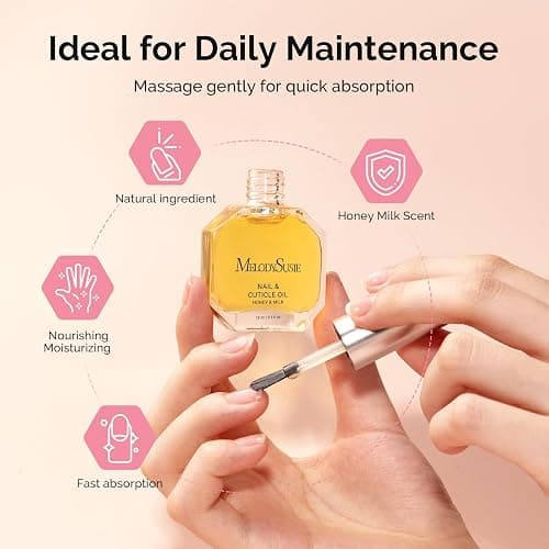 MelodySusie Cuticle Remover Kit,60g Cuticle Remover Cream 15ML Cuticle Oil | Cuticle Nipper Trimmer Pusher,Nail File and Brush for Cuticle Softener & Moisturize Manicure Kit for Nail Care thumbnail 5