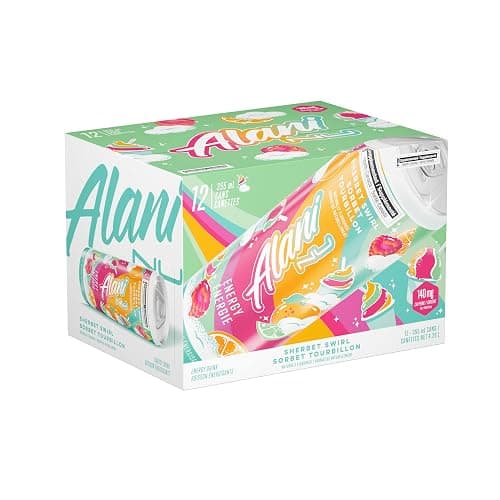 Alani Nu SHERBET SWIRL Sugar-Free, Low Calorie Energy Drinks | 140mg Caffeine | Zero Sugar | 15 Calories or Less | 355 mL Cans (12 Pack) thumbnail 2