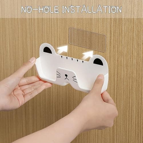 Suuwwn Brillenablage Wand, 4 Stück Brillenhalter Wand, Wand Brillenaufbewahrung, Sonnenbrillen Aufbewahrung Organizer Wandmontage zum Brille Sonnenbrillen thumbnail 3