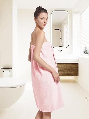 Women'S Soft Wrap Towel Full Length，Bath Robe After Shower Female Plush Long，Spa Bathrobes Lightweight With Pockets thumbnail 7