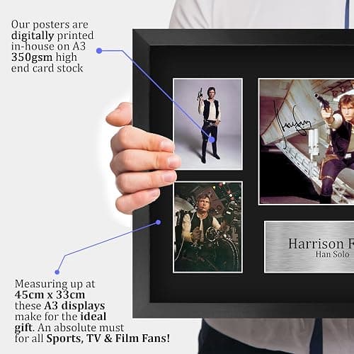 HWC Trading FR A3 Harrison Ford Gifts Printed Signed Autograph Picture Display for Movie Memorabilia Fans - A3 Framed thumbnail 3