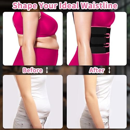 NEWCOO Sweat Waist Trainer For Women Men Waist Trimmer Sweat Belt Band Stomach Wrap Faja For Workout Lower Belly Fat thumbnail 6