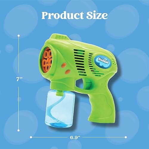 JOYIN 2 Kids Bubble Gun with 2 Bottles Refill Solution, Bubble Machine Gun for Toddlers Kids 4-8, Party Favors, Summer Toy, Outdoors, Easter, Birthday Gift thumbnail 3