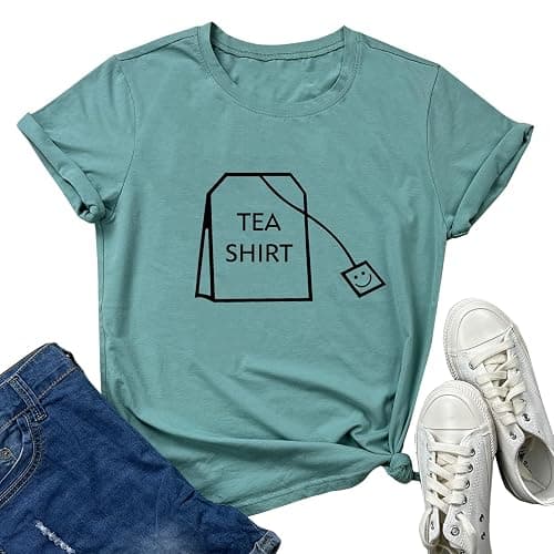 BLACKOO Teen Girl Funny T Shirts Women Cute Tops Junior Graphic Tee - Image 1