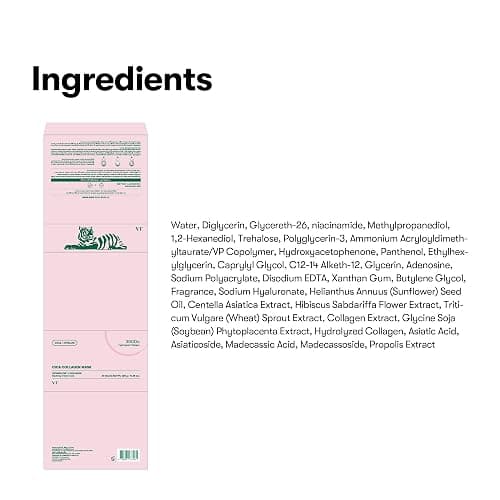 VT COSMETICS CICA Collagen Daily Mask, 30 Sheet Masks with 300Da Low Molecular Collagen, CICA, Hyaluronic Acid & Niacinamide, Hydrating Firming Face Mask for Plump Skin, Korean Skincare thumbnail 7