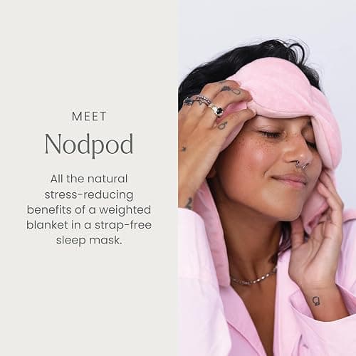 Nodpod Gentle Pressure Sleep Mask | Patented Light Blocking Design for Sleeping, Traveling & Relaxation - Blush Pink thumbnail 2