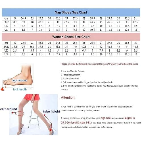 YuanCos White Anime Cosplay Shoes Lace-up Boots S008 thumbnail 5