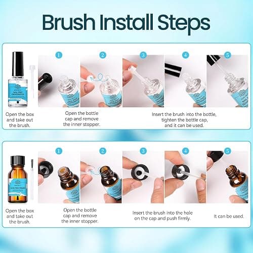 BORN PRETTY Nail Dehydrate and Primer, 15ml HEMA&TPO Free Dehydrator for Acrylic and Gel Nail Polish, Non Acid Primer for U V Gels, No Burn Fast Air Dry Nail Prep Dehydrator Set, 0.5oz thumbnail 8