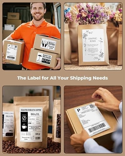 MUNBYN 4x6 Thermal Printer Labels, Commercial Grade, 220 Sheets/Stack | 4"x6" Fanfold Shipping Labels, No BPA and BPS, Print Clear and Sharp, Strong Adhesive, Compatible with Most Thermal Printers thumbnail 8