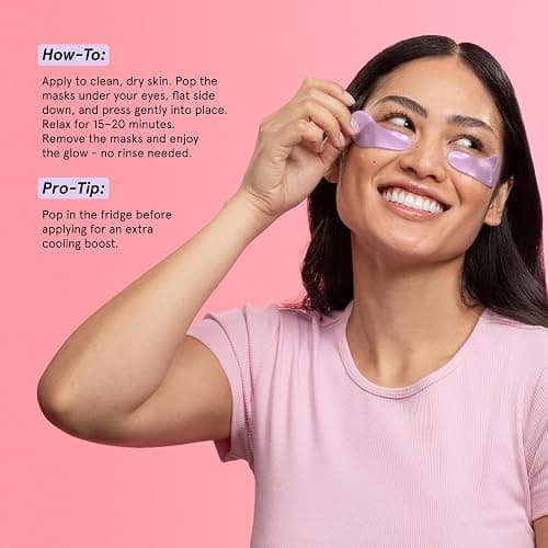 grace & stella Under Eye Patches Variety Pack - With 6 Colors (18 Pairs) | 3 Pairs of Under Eye Masks Per Color - Vegan, Cruelty-Free, Derm-Tested Eye Patches for Women & Men - Bridesmaid Gifts thumbnail 6