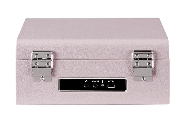 Crosley CR3517A-AM Voyager Retro Portable CD Player with Stereo Bluetooth Speakers and FM Radio, Amythest thumbnail 9