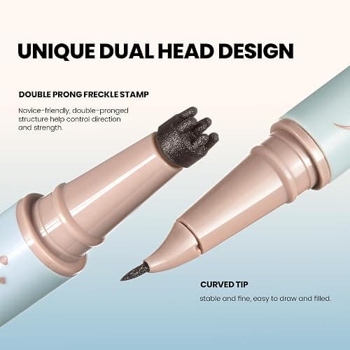 2 Pack Freckle Pen Set – 2-in-1 Dual Ended Microblading Pen & Freckle Stamp, 2 Different Color Combos,Waterproof & 24HR Longwear, Precise 15° Tip for Natural Lifelike Freckle Makeup. thumbnail 2