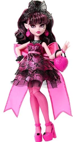 Monster High Monster Ball Doll, Draculaura in Party Dress with Themed Accessories Including Chocolate Fountain thumbnail 5