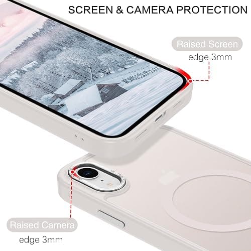 BENTOBEN Case for iPhone XR Case, [Compatible with MagSafe] Slim Translucent Matte Magnetic Shockproof Protective Anti Slip Women Men Cover Case for iPhone XR 6.1", Light Gray thumbnail 3