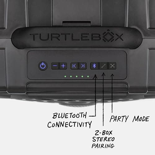 Turtlebox Original Gen 3: Portable Outdoor Bluetooth Speaker – Ultra-Loud (120dB), Waterproof (IP67), Rugged, Impact-Resistant, 3-Day Battery | Party Mode: Unlimited Pairing Stereo, Gray/Pink thumbnail 3