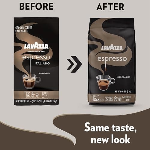 Lavazza Espresso Ground Coffee, Medium Roast, 100% Arabica, 20 oz Bag (Pack of 1) thumbnail 2