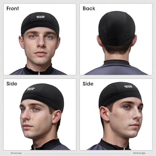 THINDUST 3Pcs Breathable Mesh Skull Cap,Lightweight Quick Dry Sports Helmet Liner for Men Women, Cooling Cycling Beanies thumbnail 6