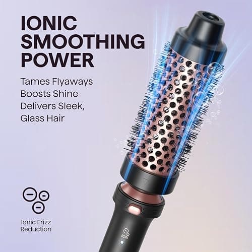 Wavytalk 5 in 1 Curling Iron with Thermal Brush,Flat Iron,Versatile Styling | Interchangeable Curling Iron Set(0.5”-1.25"), Ceramic Curling Iron, Less Damage, Fast Heating Wand Curling Iron, Dual Voltage thumbnail 3