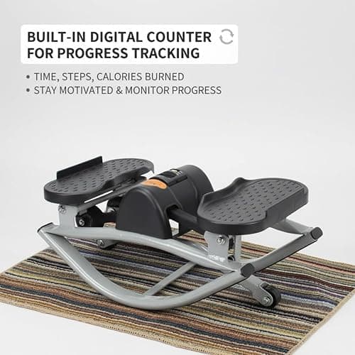 Rock Stepper, Low-Impact Lateral Rocking Home Stepper for Knees & Joints – Side-to-Side Motion Cardio Machine, Compact Portable Fitness Trainer for Home Gym thumbnail 2