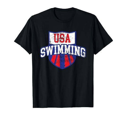USA swimming T-Shirt - Image 1