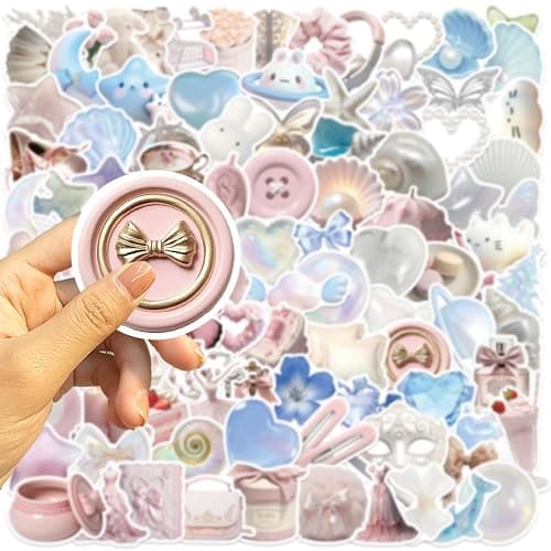 100pcs Coquette Stickers Pack - Cute Waterproof Vinyl Aesthetic Stickers for Girls | Laptop, Water Bottle, Phone, Guitar Decoration thumbnail 5
