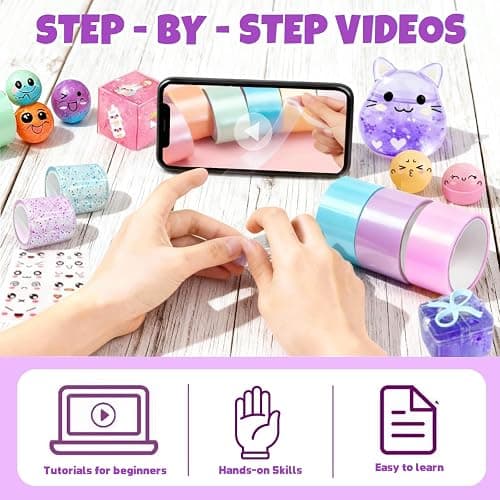 Nano Tape Bubble Kit for Kids, Squishy Maker Making Kit, Birthday for 4 5 6 7 8 9 Year Old Girls Girl Grandkids, Kids Toys for Girls 4-6 6-8 8-10 10-12 thumbnail 7
