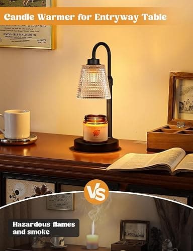 Innqoo Candle Warmer Lamp with Timer, Dimmable Candle Warmer for Jar Candles, Height Adjustable Wax Melts Warmer, Birthday Gifts for Women Mom, House Warming Gifts New Home Decor thumbnail 5