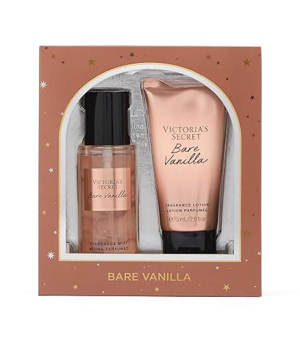 Victoria's Secret Bare Vanilla Mini Fragrance Duo Gift Set, Notes of Soft Cashmere - Vanilla - Image 1