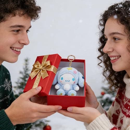 Roffatide Cartoon Keychain Plush Stuffed Key Chain Cute Key Ring Gifts for Women Perfect Cartoon Key Chain for Female Male thumbnail 6