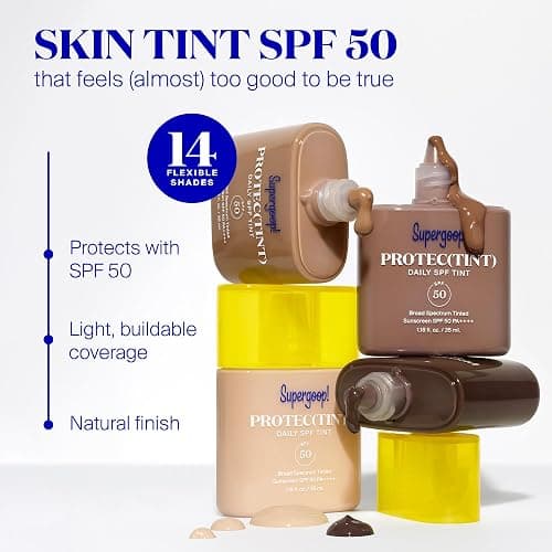 Supergoop! Protec(tint) Daily Skin Tint SPF 50 - 24N - Light, Buildable Coverage for Immediately Smooth, Even-Looking Skin - Natural Finish thumbnail 4