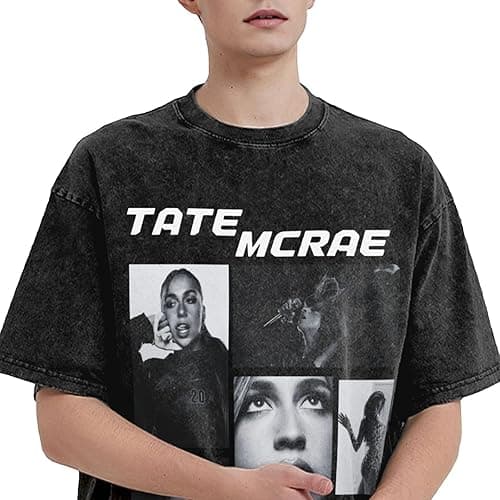 Vintage Shirt Mens Woman Oversized T Shirts Washed Short Sleeve Graphic Tee Round Neck T-Shirt Fashion Retro Unisex Tops - Music-4 - Small thumbnail 3