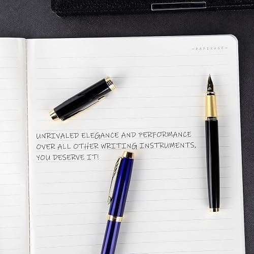 Zalantan Fountain Pen, luxury pens,Fine point smooth writing pens for journaling fancy pens with Gift Case 10 black ink cartridges an ink converte nice pens metal pen writer gifts（Red） thumbnail 4