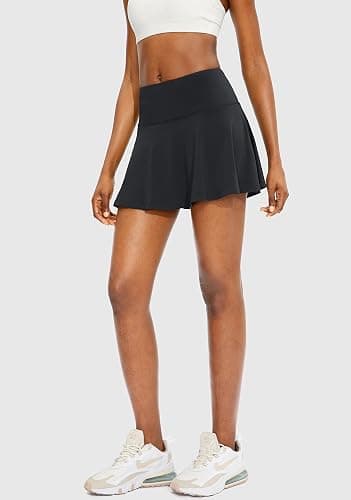 SANTINY Pleated Tennis Skirt for Women with 4 Pockets Women's High Waisted Athletic Golf Skorts Skirts for Running Casual thumbnail 5