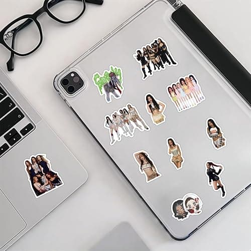 CCHZYSKO KATSEYE Stickers Set Waterproof Laptop Decals for Water Bottle, Laptop, Computer, Skateboard, Phone 78PC thumbnail 2