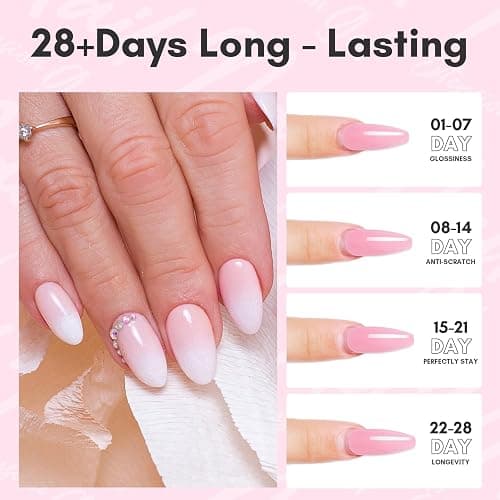 Makartt Poly Nail Gel 50ML Builder, Daisy Pink, Long-Lasting Easy-Use Gel for DIY Salon Quality thumbnail 6