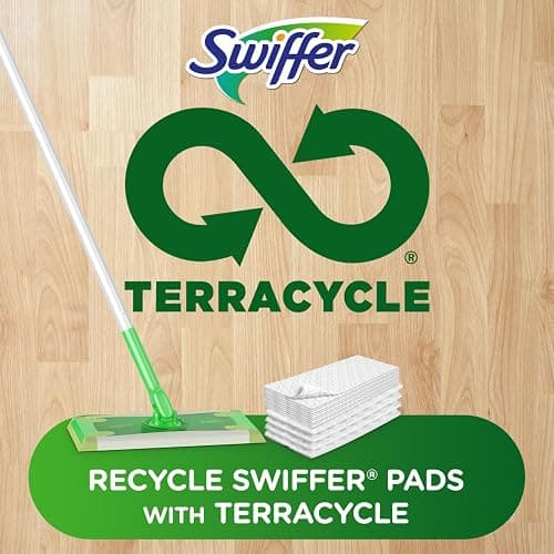 Swiffer Sweeper 2-in-1 Mops for Floor Cleaning, Dry and Wet Multi Surface Floor Cleaner, Sweeping and Mopping Starter Kit, Includes 1 Mop + 19 Refills, 20 Piece Set thumbnail 9