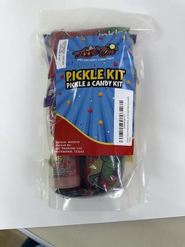 Alamo Sour Pickle Kit, Mexican Candy Mix Ready to make the Famous TikTok Trend, Includes Original Alamo Dill Pickle, Baby Lucas, Lucas Gusano, Skwinkles Salsaghetti & Pulparindo by LookOn thumbnail 5