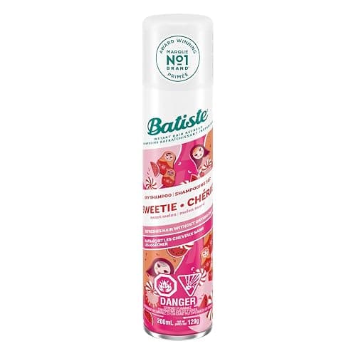 Batiste Dry Shampoo Spray, Special Edition, Sweetie, 200-ml, Raspberry & Vanilla Scent, Leaves Hair Smelling Great, Instantly Refresh Hair and Absorb Oil Between Washes - Image 1