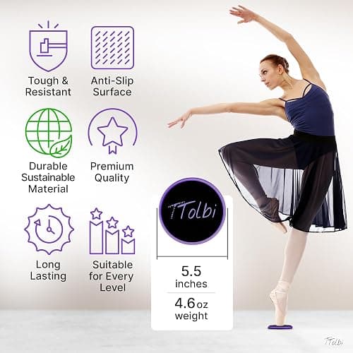 Premium Turning Boards for Dancers – Improve Spins, Technique & Balance, Ideal Turn Board for Ballet, Dancing & Figure Ice Skating, Portable Spin Disc for Dance & Spinner Disk Training Equipment thumbnail 2