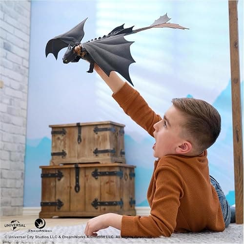 Dreamworks Dragons, How to Train Your Dragon, Ultimate Plasma Blast Toothless, 25” Wings with Lights & Sounds Action Figure, Kids Toys for Boys Ages 4 and up - Multicolor thumbnail 2