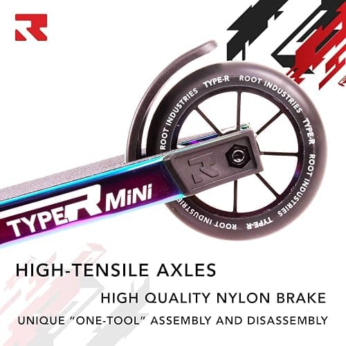 Type R Mini Professional Scooter - Pro Scooters for Small Kids - Short Scooter Deck and Handlebars, 110mm Pro Scooter Wheels - Awesome Colors - Ready 2 Ride Trick Scooter thumbnail 6